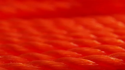 Orange rope close-up. Texture of braided rope. Stock Footage 231721346