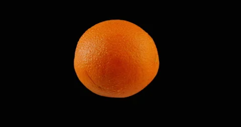 Orange rotating with black background Stock Footage 233575438
