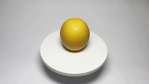 Orange Rotation: A close-up rotation of the fruit 2 Stock Footage 239182449