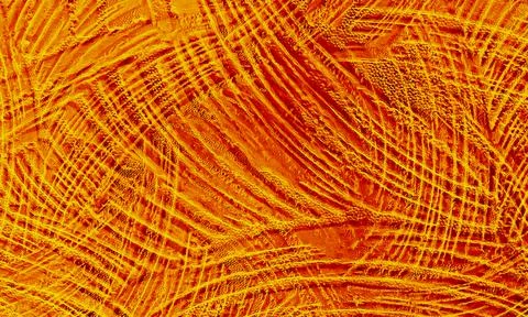 Orange Rough Lines in Different Sizes and Lengths Stock Illustration