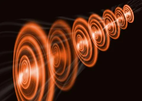 Orange round abstract background 스톡 일러스트