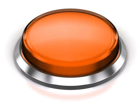 Orange round button Stock Illustration