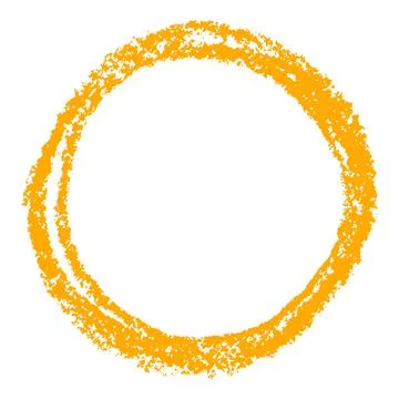 Orange round copy space or frame with pastel bright color circle form Stock Illustration
