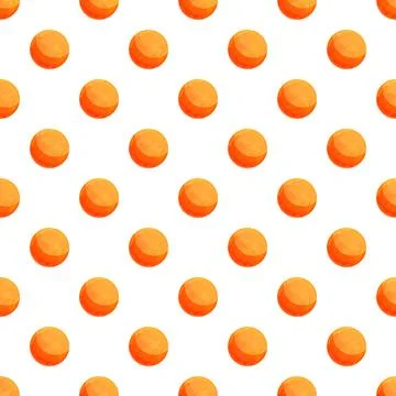 Orange round shapes creating a repeating watercolor background pattern Stockillustratie