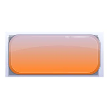 Orange rounded rectangle button showing gradient effect 스톡 일러스트