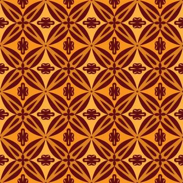 Orange royal pattern. The Seamless vector background Stock Illustration