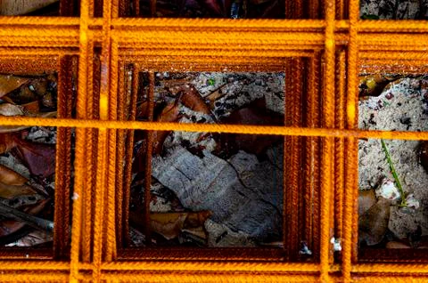 Orange rust and gray sand Stock Photos