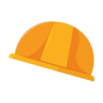 Orange safety helmet icon. Vector Illustrazione stock