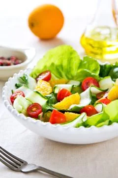 Orange salad Stock Photos