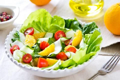 Orange salad Stock Photos