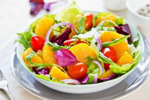Orange salad Stock Photos