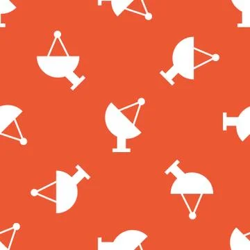 Orange satellite dish pattern イラスト素材