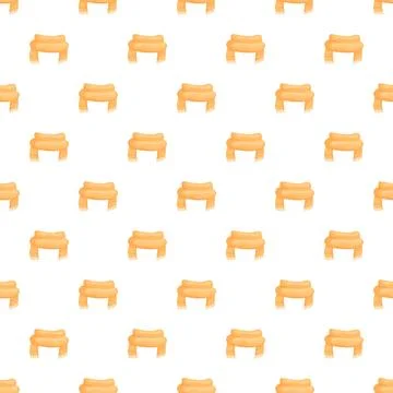 Orange scarf seamless pattern for winter accessories background Illustrazione stock