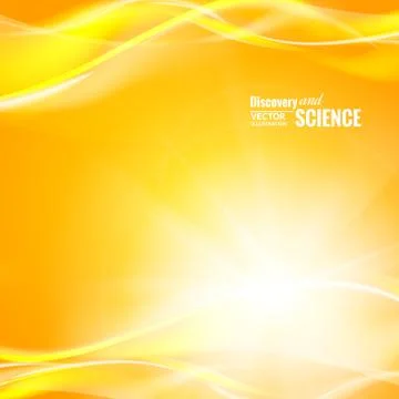 Orange science background. Stock Illustration