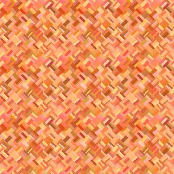 Orange seamless abstract diagonal mosaic pattern background イラスト素材