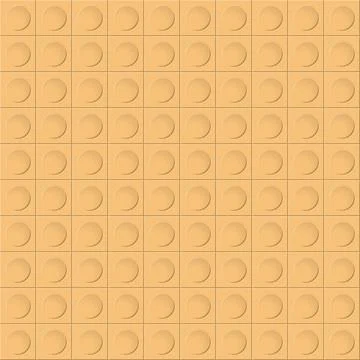 Orange seamless background with circles on squares. Simple flat design for we 스톡 일러스트