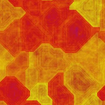 Orange seamless circuit board イラスト素材