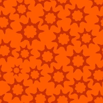 Orange Seamless Looped Pattern Stock Illustration