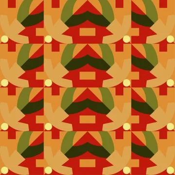 Orange seamless pattern Stock Illustration