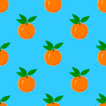 Orange Seamless Pattern Stock Illustration