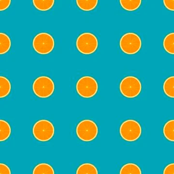 Orange Seamless Pattern Stock Illustration