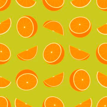 Orange Seamless Pattern Stock Illustration