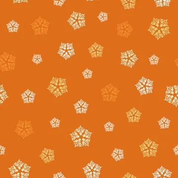 Orange seamless vector pattern with star shapes 스톡 일러스트
