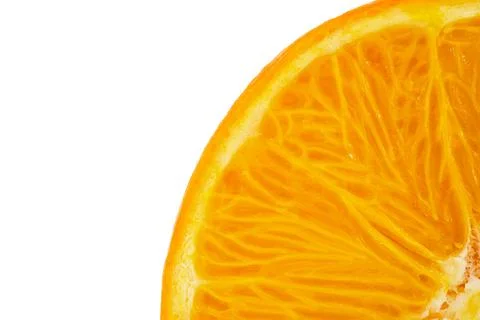 Orange in section. Macro close up isolated Stock Photos