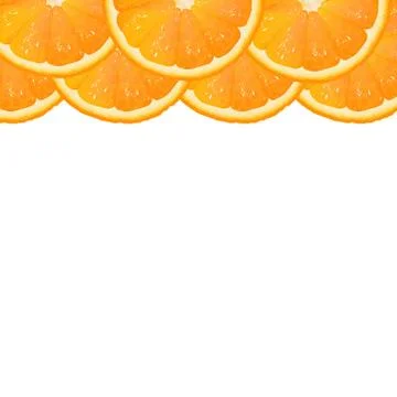 Orange segment border Stock Illustration