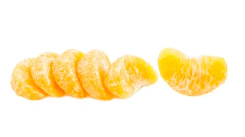 Orange segment fresh fruit snack Stock Photos