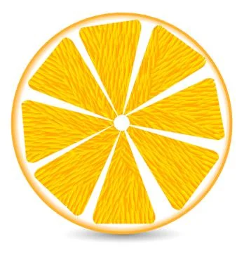 Orange segment Stock Illustration