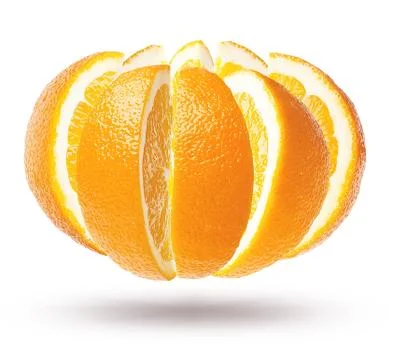 Orange segments Stock Photos