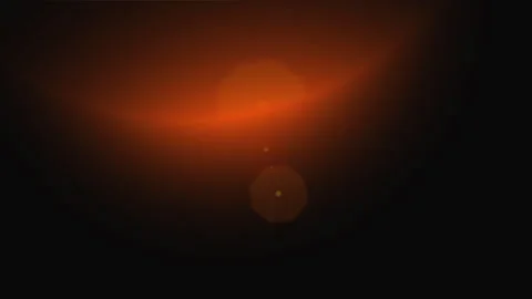 Orange semicircular light movement in the dark Vídeos de archivo 315150080