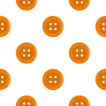 Orange sewing button pattern flat 스톡 일러스트