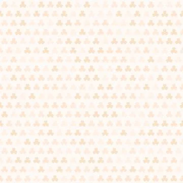 Orange shamrock pattern. Seamless vector Stock Illustration