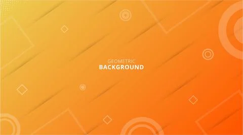 Orange Shape Geometric Background. Vector Illustration Stock Illustration
