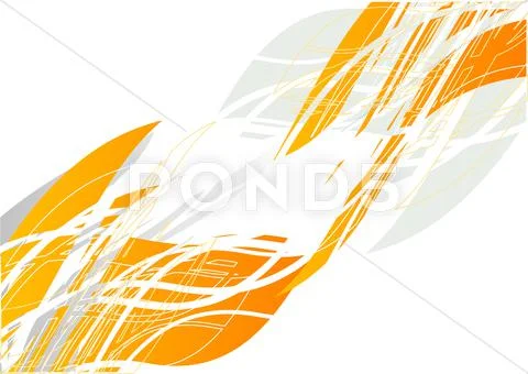 Orange shape Stock Illustration