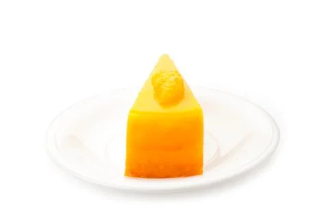 Orange sheet cake Stock Photos