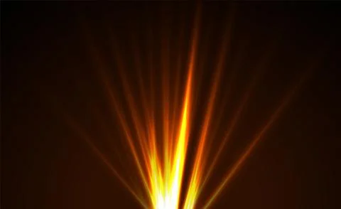 Orange shiny rays abstract glowing background Illustrazione stock