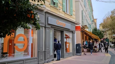 Orange Shop Stock-Footage 146207329