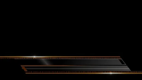 Orange Show Reel Lower third Stock Footage 96235159