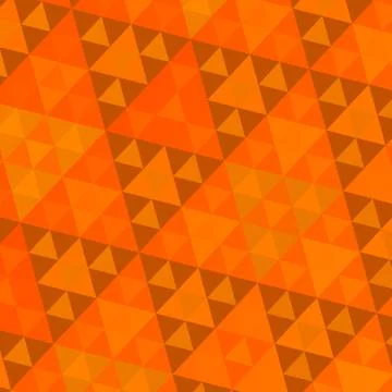 Orange Sierpinski Pattern Stock Illustration