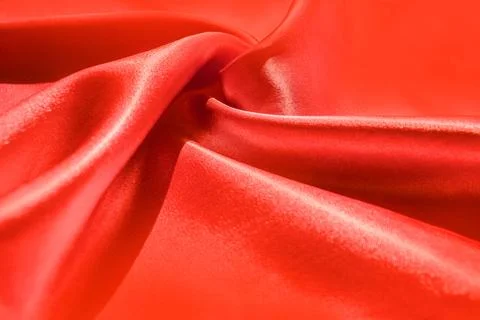 Orange silk - texture, background Stock Photos