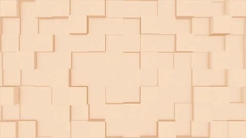 Orange simple and elegant 3d squares geometrical futuristic background  Stock Footage 307671368