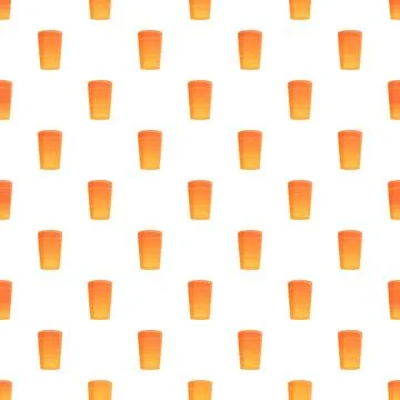 Orange simple glasses creating seamless pattern background Stockillustratie