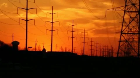 Orange Sky 2 Video stock 22027423