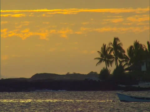 Orange Sky After Sunset Video stock 22243669