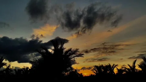 Orange sky background Stock Footage 245193724