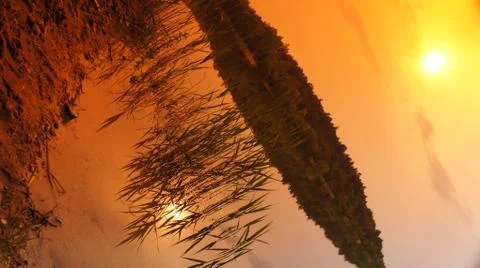 Orange Sky Foto stock