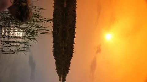 Orange Sky Fotos Stock